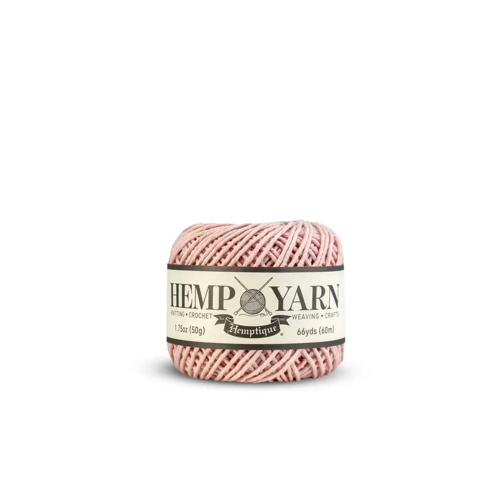 Pink, Twine/Thread/Cord, Art & School, Hemptique, Hemp, Yarn Ball, 65% Cotton/35% Hemp, 66 Yards, Dusty Pink, 956998